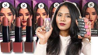 NEW Sugar Glide Peptide Serum Lipsticks | With /Without makeup Swatches & Review