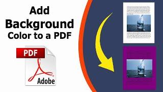 How to add background color to a pdf file using Adobe Acrobat Pro DC 2022