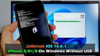 Jailbreak ROOTFUL iOS 16.6.1 iPhone X/8+/8 On Windows Without USB