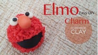 How to make Elmo Charm with Homemade Clay