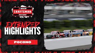 NASCAR Official Extended Highlights | NASCAR Craftsman Truck Series from Pocono