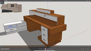 Drawing a Reception Counter.