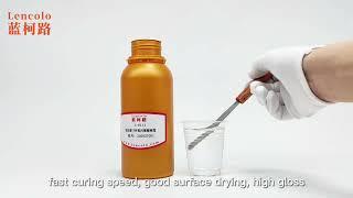 Lencolo L-6111 low viscosity UV epoxy acrylic resin is a special modified UV epoxy acrylic resin