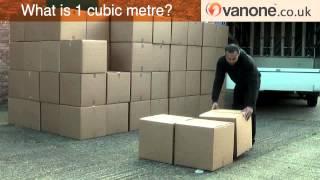 What is 1 cubic metres of goods for removal