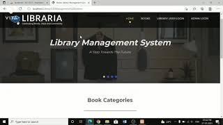 Library Management System(LMS) in PHP using HTML, MySQL, CSS and JS