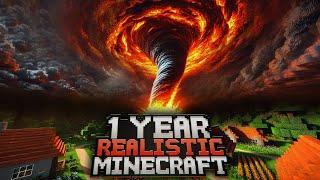 I Survived 1 YEAR with Realistic Mechanics in Minecraft [MOVIE]