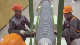 Video instruction «Izolyator high-voltage RIP bushings installation»