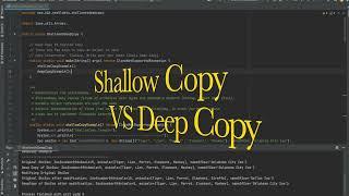 Shallow Copy VS Deep Copy in Java