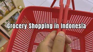 Grocery shopping at supermarket | Indonesia vlog