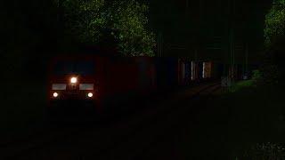 BR146 Virtual Railroads Bereitstellung bei Nacht Führerstandsmitfahrt Train Simulator 2017