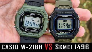 Casio W-218H vs Skmei 1496 watch review/comparison #casio #skmei #gedmislaguna #watchreview