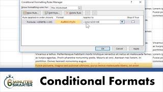 Conditional Formatting Excel Cells Based on Content Length