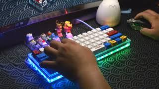 Akko ACR61 chilling typing - ASMR Typing keyboard