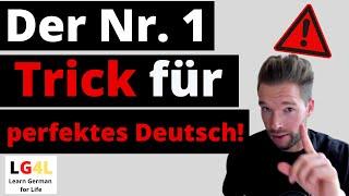 Nr. 1 Trick für perfektes Deutsch: Akzent verbessern, schneller + besser sprechen (kurze Langvokale)