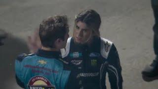 HAILIE DEEGAN CONFRONTS LAWLESS ALAN POSTRACE - 2022 BLUE EMU 200 NASCAR TRUCKS AT MARTINSVILLE