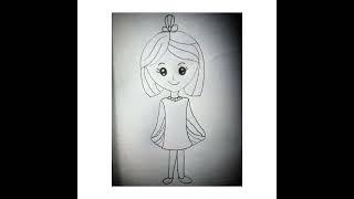 Simple Princess cartoondrawing #shorts