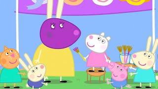 Miss Rabbit se vuelve morada ⭐️ Peppa Pig en Español Episodios completos ️ Pepa la cerdita