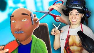 Я РАЗРУШИЛ ЖИЗНИ СТАВ ПАРИКМАХЕРОМ!! (Barbershop Simulator VR)