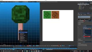 Making a quick-n-easy Low Poly Tree with Blender & Krita! [Timelapse]