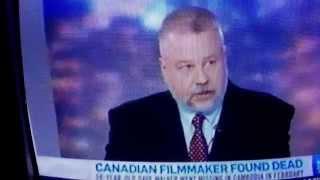 Dr. Peter Vronsky on CTV May 1 discussing the discovery of his friend Dave Walker's body.