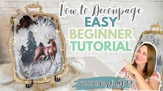 Easy Decoupage Art for Beginners: Step-by-step Tutorial with Mod Podge