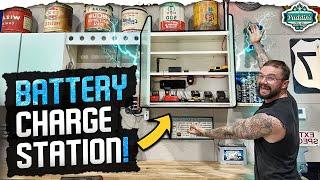 Wiring a Tool battery CHARGING CABINET with a WARNING LIGHT!