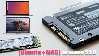 How to dual Boot Mac and Ubuntu in the same SSD