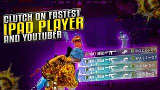 Clutch On Fastest Ipad Players & Youtubers | Pubg Mobile | HOW BRAND