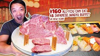 $160 ULTIMATE All You Can Eat Japanese A5 Wagyu STEAK & LOBSTER Buffet in New York