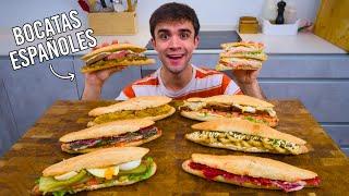 I make 8 classic Spanish sandwiches