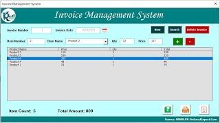 Invoice Management System V1.0 | Step by Step tutorial