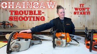 Chainsaw:    Will Not Start  --   Quick Troubleshooting Guide