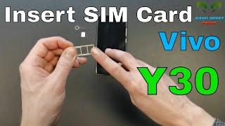 Vivo Y30 Insert The SIM Card