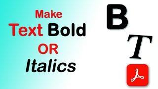 How to make text bold or italicize in a fillable PDF form using Adobe Acrobat Pro DC