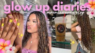 GLOW UP DIARIES | blonde boho braids, laser hair removal, gel x nails + toe bbl & more (ep.01)