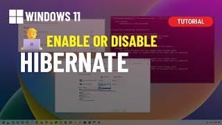 Windows 11: Disable or Enable Hibernate from Command Prompt or PowerShell