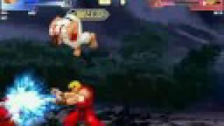 M.U.G.E.N - Ryu & Ken vs. Vega(M. Bison)