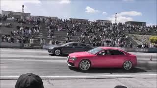 Tesla model S Vs Audi A5 3.0 Tdi 1/8 mile Fátima 26.03.23