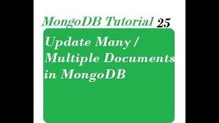 Update Multiple Documents in MongoDB