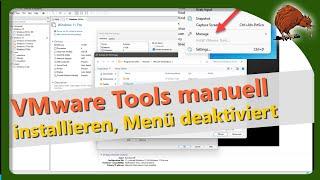VMware Tools installieren ist ausgegraut, ISO manuell mounten