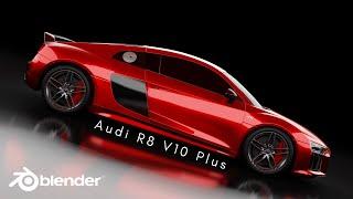 Audi R8 V10 Plus Cinematic Car Commercial || Blender || Sashank Gl 