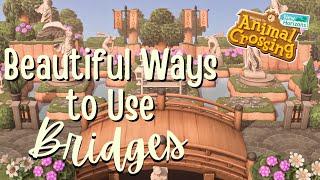 15 Creative Ways to Incorporate Bridges on Your Island // Animal Crossing: New Horizons