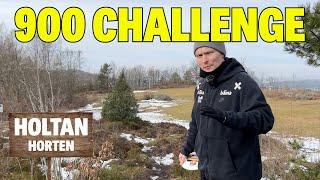 Discgolfern spiller Holtan i Horten . 900 challenge