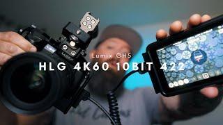 Get 4K60 10bit 422 Pro Res HLG Video with the Lumix GH5 // GH5 HLG Profile and the Atomos Ninja V