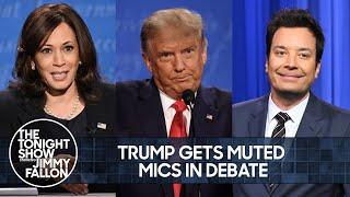 Trump Gets Muted Mics in Debate, Coin Toss Will Determine Last Words | The Tonight Show