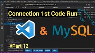 How to Connect Visual Studio code to Mysql | Visual Studio Mysql use Hindi | 2022