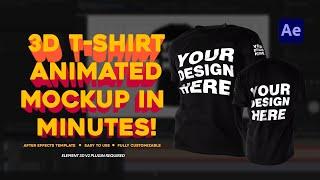 3D TSHIRT ANIMATED MOCKUP | AFTER EFFECTS