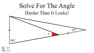 How To Solve For The Angle - Viral Math Challenge