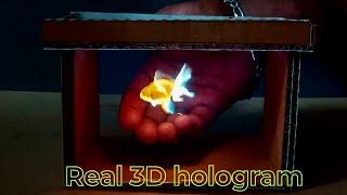 Easily make 3D hologram projector from cardboard / working model