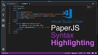 How to Add Paperscript Syntax Highlighting to Visual Studio Code